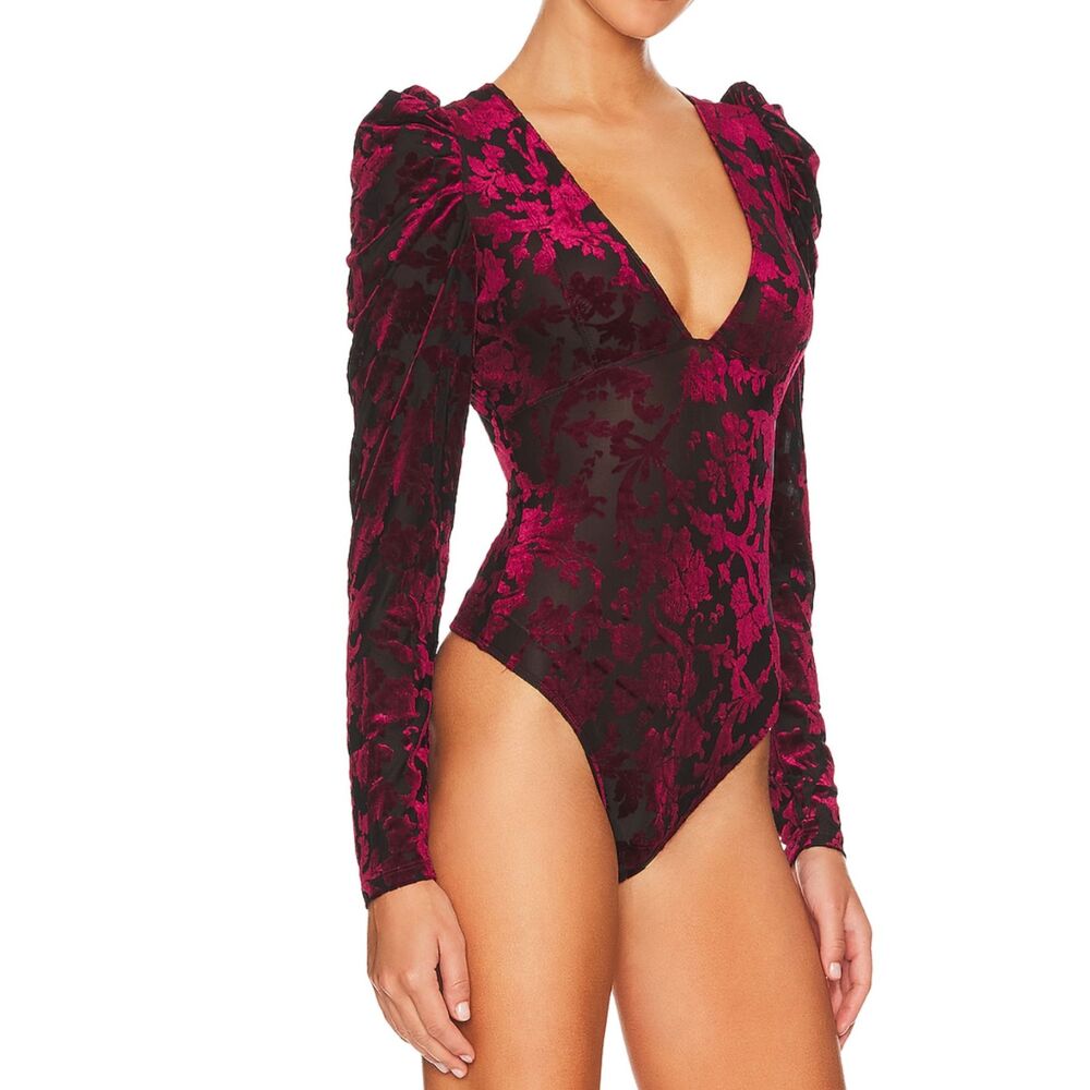 Free People Hour Bodysuit Midnight Combo